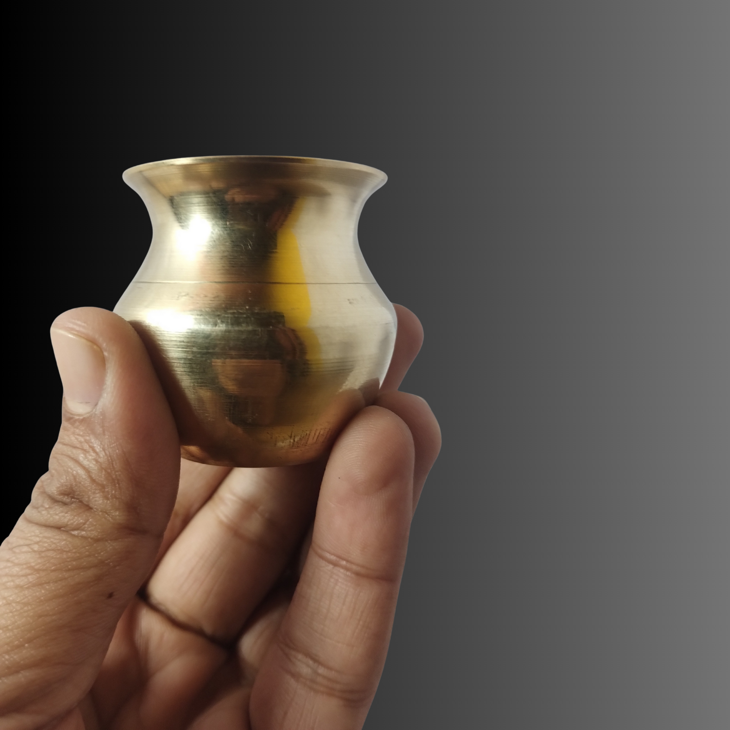 Small Brass Lota Pot Kalash for Puja - Image 7