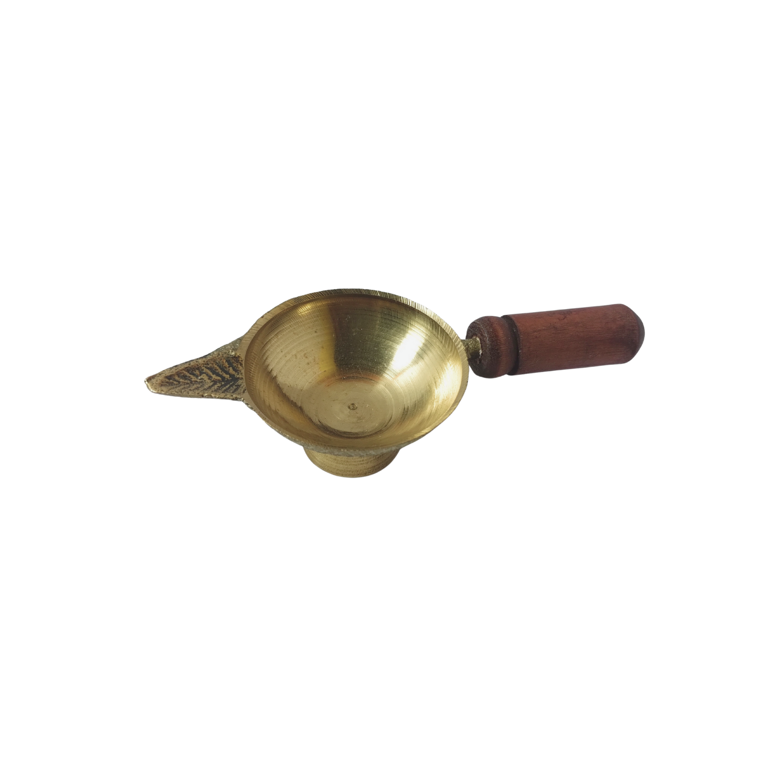 Pital Diya with Wooden Handle - Image 3