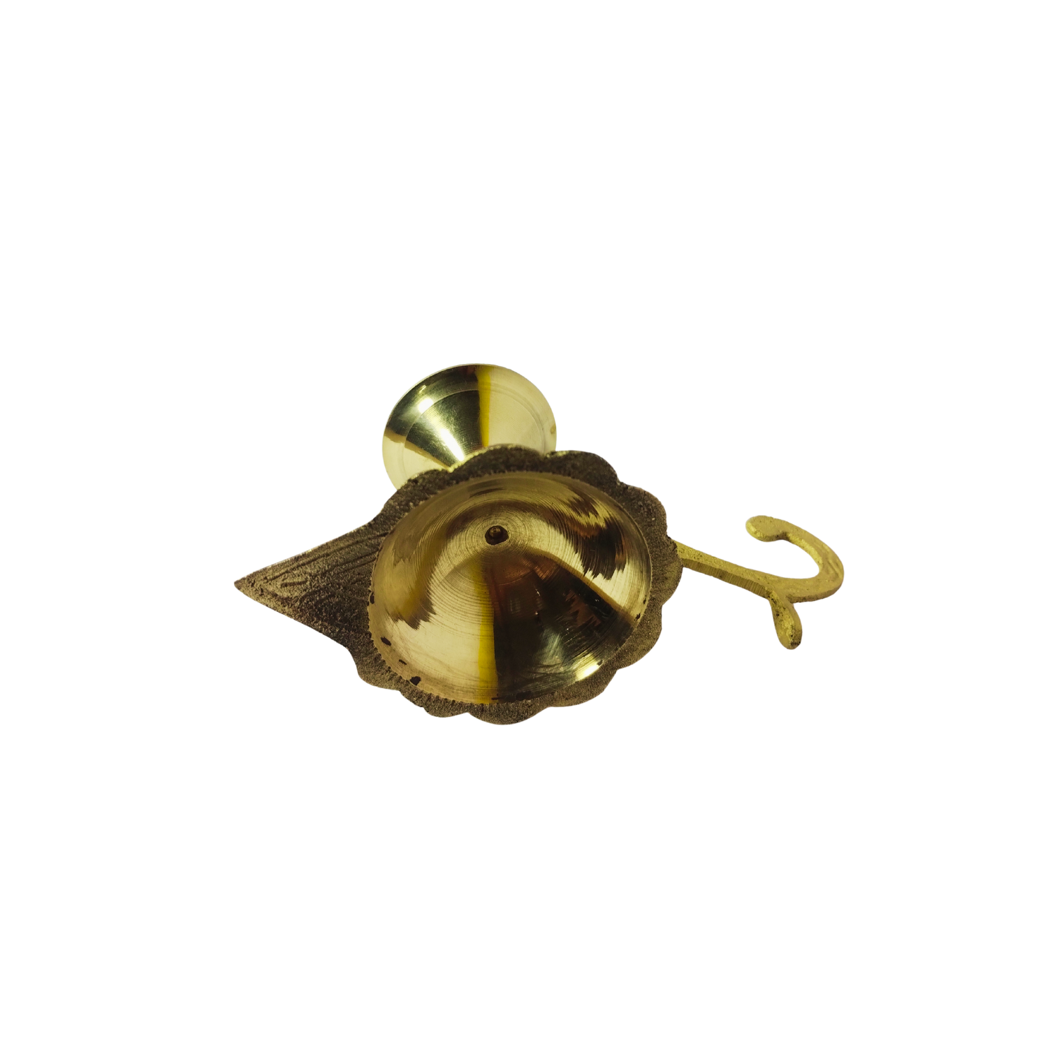 Pure Brass Traditional Arti Diya with Handle - Image 5