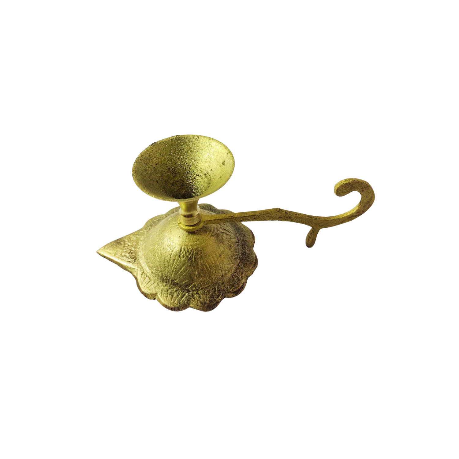 Pure Brass Traditional Arti Diya with Handle - Image 4