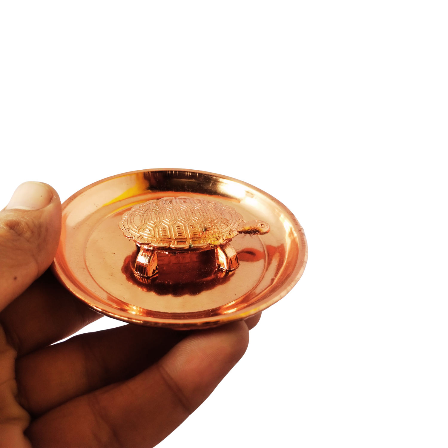 Copper Feng Shui Vastu Tortoise Plate - Image 3
