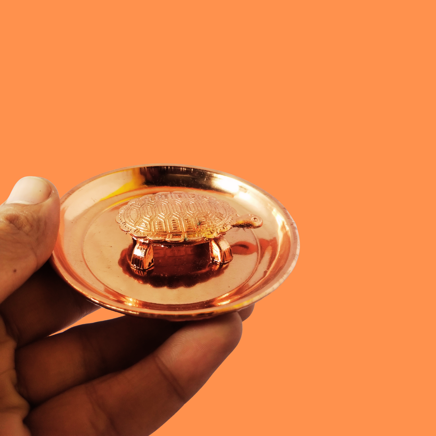 Copper Feng Shui Vastu Tortoise Plate