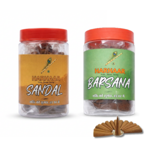 Herbal Dhoop Cones Combo Pack (Barsana & Sandal) | 24 x 2 Cones |